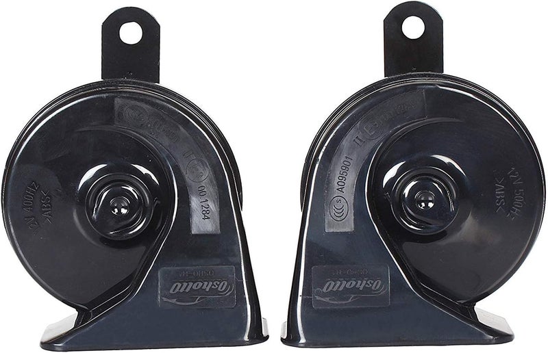 Oshotto Set of 2 Car Horn 12V Universal Replacement – Super Trumpet Loud Electric Auto Horn Waterproof Low & High Tone – Dual Tone Horns Fit for Car, Truck, SUV, Van, Motorcycle & All Vehicles - Image 2