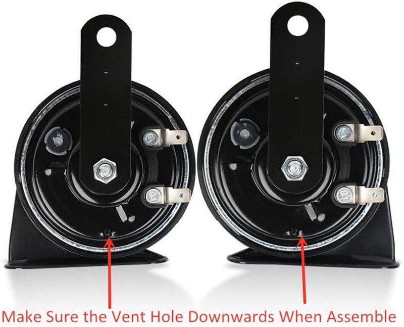 Oshotto Set of 2 Car Horn 12V Universal Replacement – Super Trumpet Loud Electric Auto Horn Waterproof Low & High Tone – Dual Tone Horns Fit for Car, Truck, SUV, Van, Motorcycle & All Vehicles - Image 3