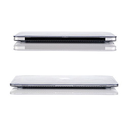 RUBAN Case for MacBook Air 11 Inch Release (A1370/A1465) - Slim Snap On Hard Shell Protective Cover and Keyboard Cover for MacBook Air 11, Crystal Clear - Image 4