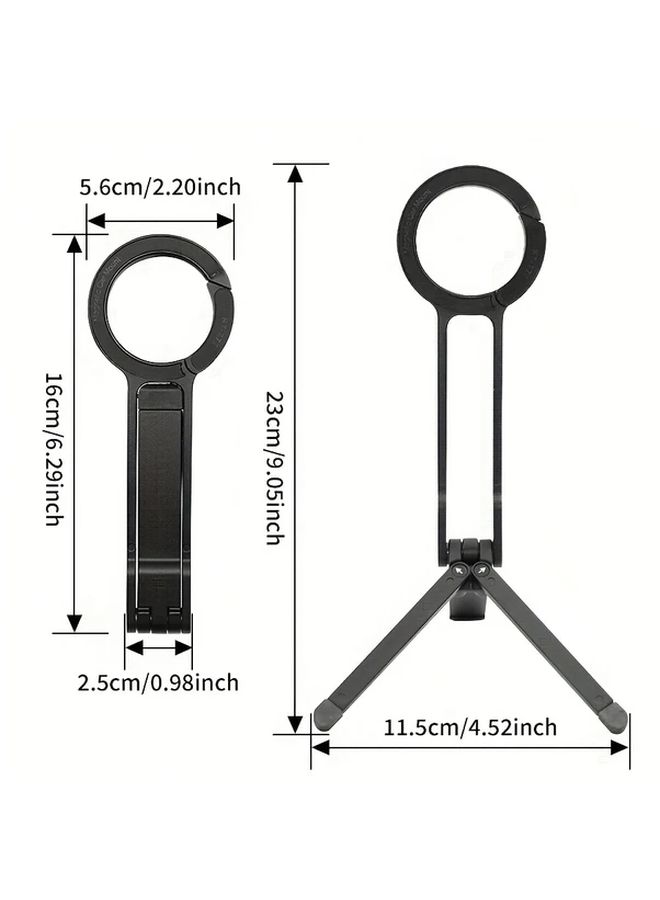 RT 777 Magnetic Phone Tripod Holder Folding Aluminum Alloy Super Strong Quick Mount Clip - Image 2