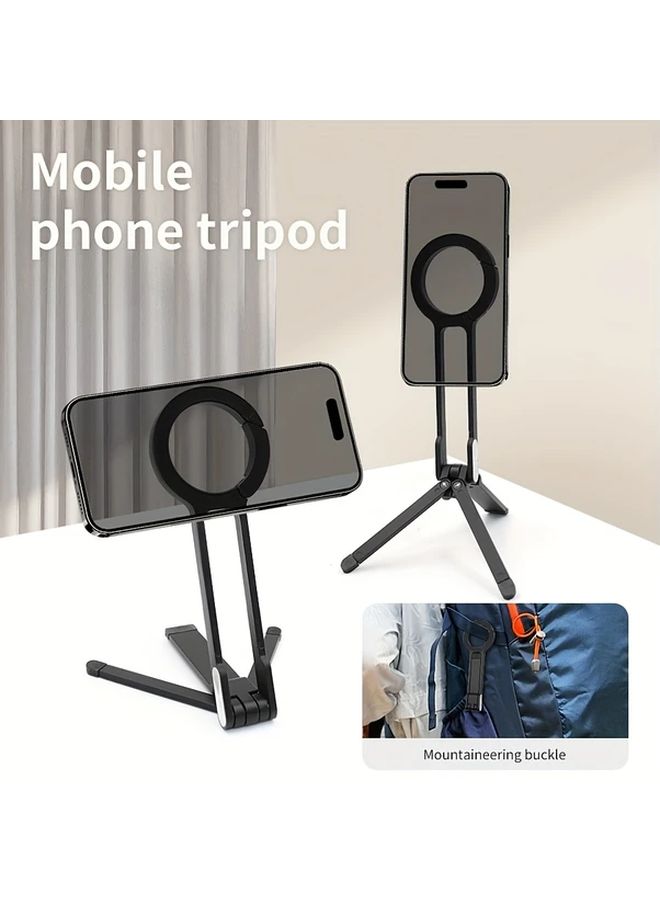 RT 777 Magnetic Phone Tripod Holder Folding Aluminum Alloy Super Strong Quick Mount Clip - Image 1
