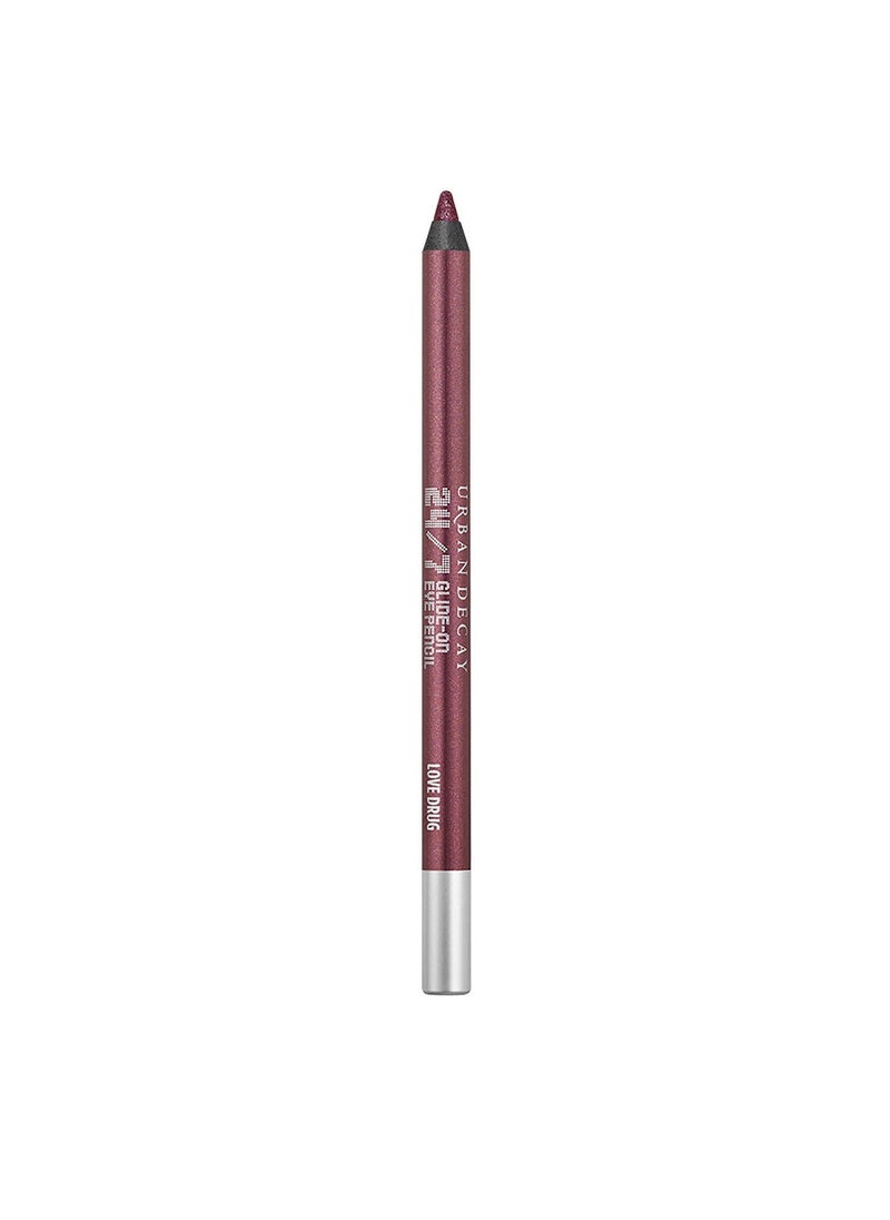 Urban Decay 24/7 Glide-On Waterproof Eye Pencil Love Drug - Deep wine metallic  - Image 1