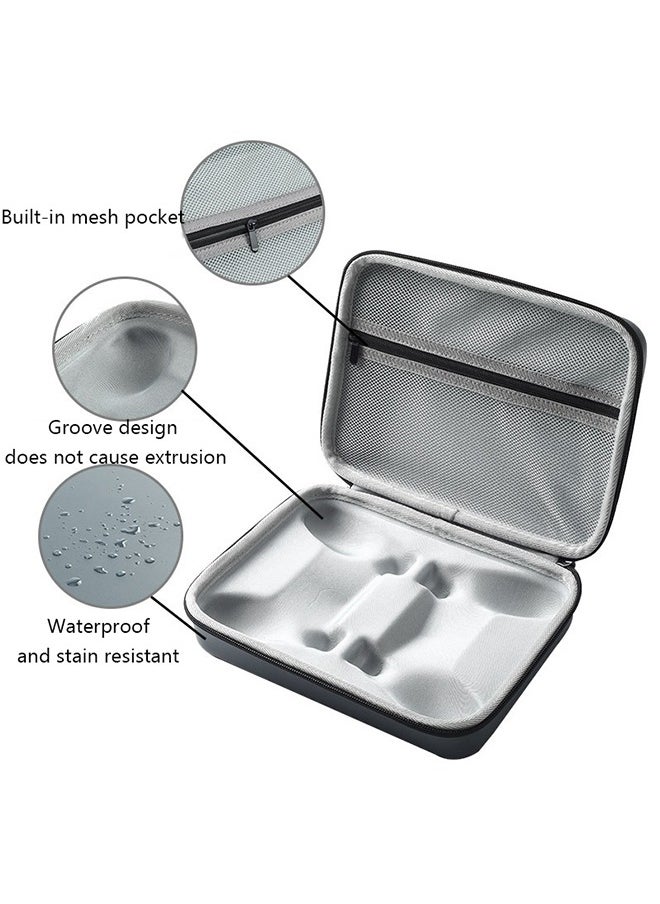 Controller Storage Bag, Controller Carrying Travel Case, with Waterproof and Anti-Drop, for 2pcs PS5 Controller, Travel Carrying Bag, with Room for Cable Cord and Accessories, Grey