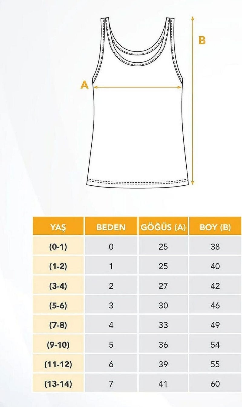 HMD 2013X6 Girl's 6-Piece Ribbed Thick Strap Undershirt-White  - Image 3