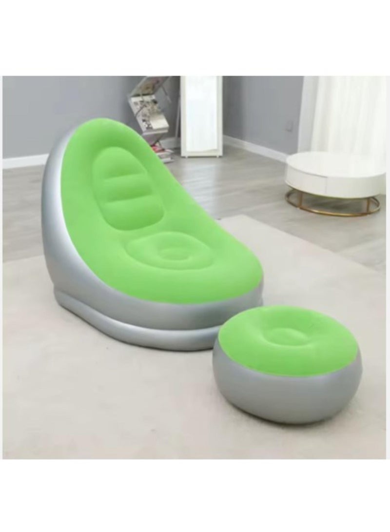 Luxury Inflatable Air Lounge Chair with Ottoman - Image 2