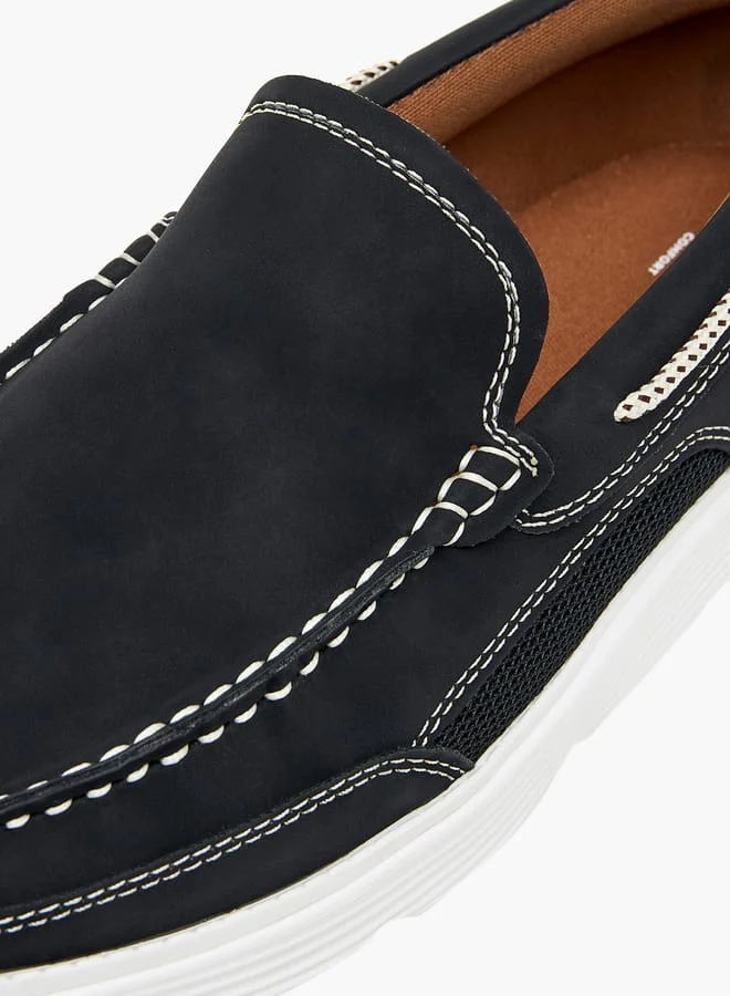 LBL by Shoexpress BLACK Men's Textured Slip-On Loafers for Men | Best Price UAE