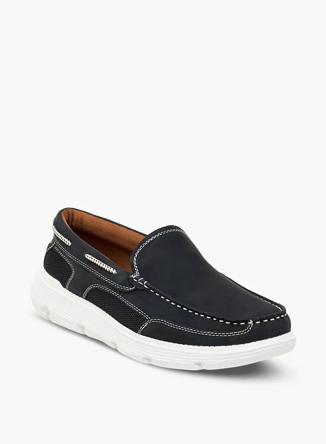 LBL by Shoexpress BLACK Men's Textured Slip-On Loafers for Men | Best Price UAE