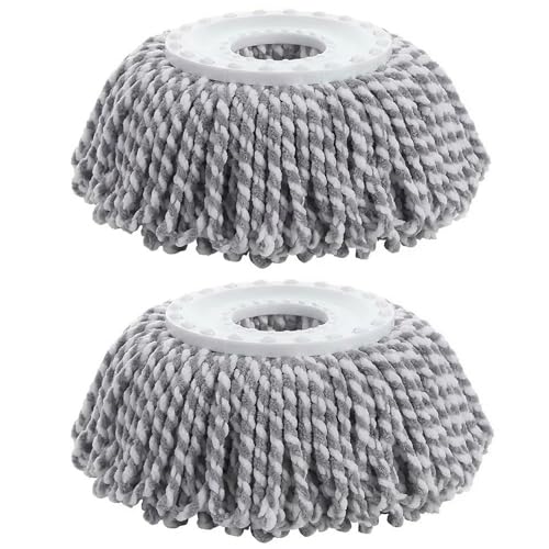 Pivalo Bucket Quick Spin Mop with 2 Microfiber Wet Dry Mophead Floor Cleaning Pocha Extendable Handle Removable Steel Wringer 360° Floor Cleaner Mopping Set (Random Colour) - Image 3