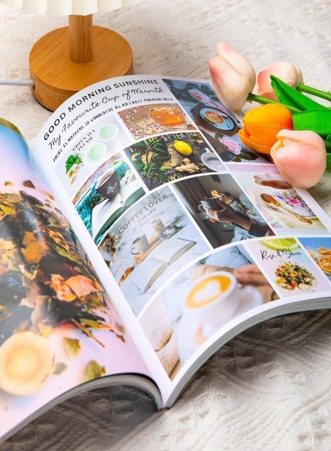 مجموعة أدوات لوحة الرؤية من EggSun مع أكثر من 1200 صورة واقتباس، كتاب مجلة مجمعة، قصاصات فنية جدارية، دفتر قصاصات، مجموعة أدوات لصنع لوحة الرؤية للمبتدئين من النساء والرجال والفتيات المراهقات، ديكورات غرفة أنيقة (وردي) - Image 4