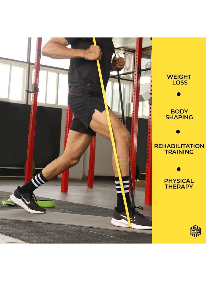 Boldfit Natural Rubber Resistance Premium Bands for Workout Dual Color Premium Heavy Resistance Band for Stretching, Pull ups, Home Exercise Resistance Band for Gym - Green (40-60kg Resistance) - Image 4