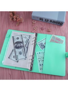 DUNISO A6 Binder PU Leather 6-Ring Notebook Binder Cover With A6 Filler Paper (80 Sheets), Magnetic Buckle Closure Green (131*189 mm)  - Image 5