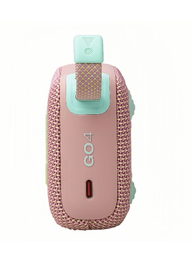 JBL Go4-Portable Waterproof and Dustproof Wireless Bluetooth Speaker, Big Pro Sound with Punchy bass,Built-in long-lasting battery, Made in Part with Recycled Materials Pink - Image 4
