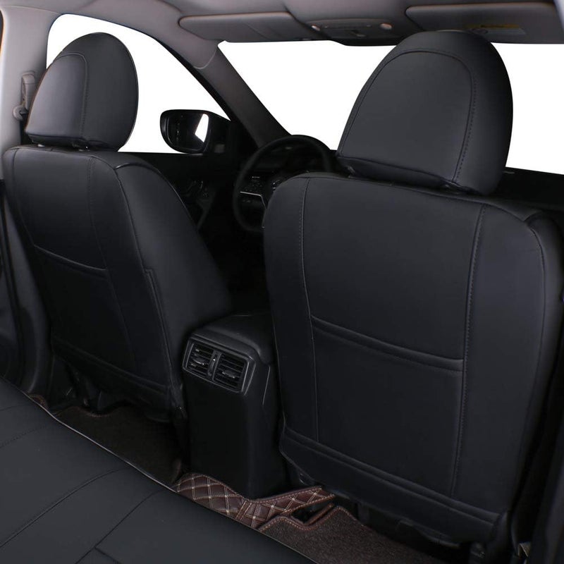 EKR Custom Fit Rogue Car Seat Covers for Nissan Rogue 2021-2025 - Leatherette (Black) - Image 3