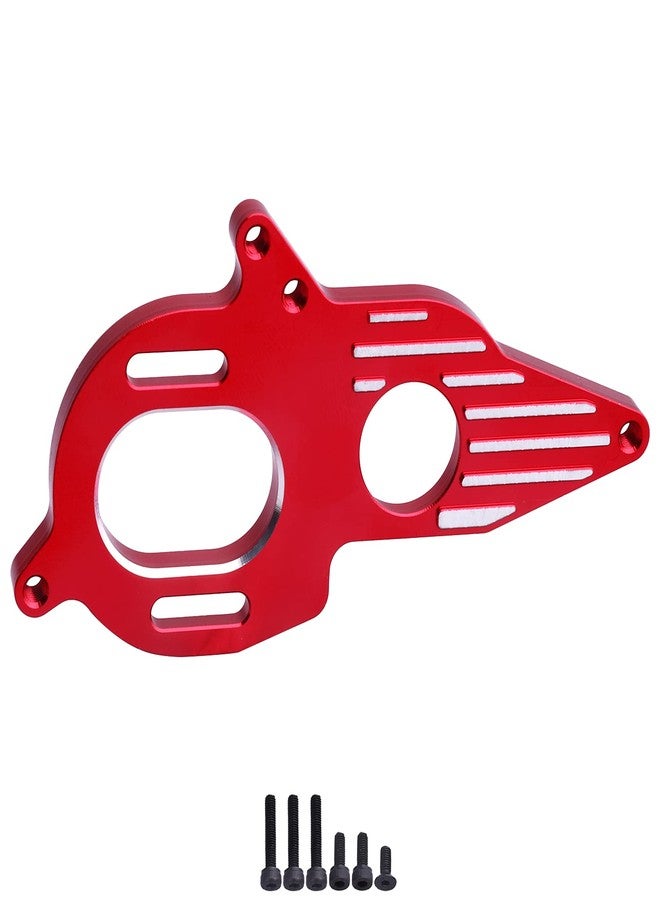 Hobbyfire Adjustable Aluminum Motor Mount for 1/10 ARRMA Granite Mega, Typhon, Big Rock, Senton 3S, Outcast 4S, Kraton 4S RC Cars, Metal Motor Plate Mount Bracket (Red) - Image 1
