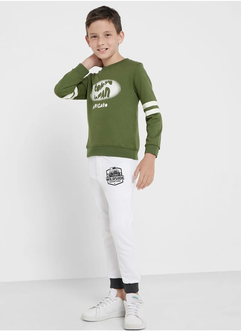 Pinata Boys Text Printed Sweatshirt