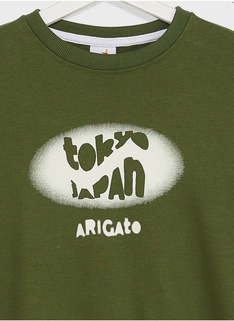 Pinata Boys Text Printed Sweatshirt