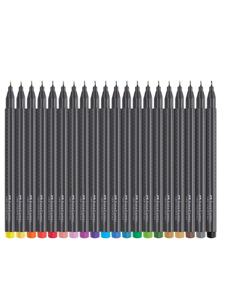 FABER-CASTELL قلم فايلاينر 30 قطعة طرف 0.4 مم متعدد الألوان - Image 2