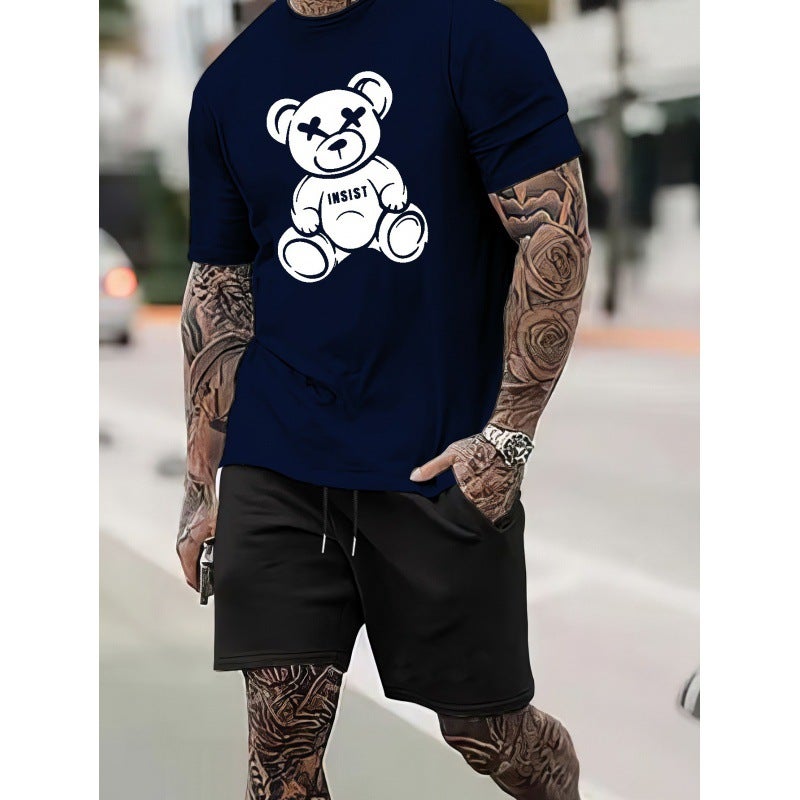 [European Code ] [New On June 12] Temu Men'S T-Shirt 100 Cotton T-Shirt Suit - Image 4