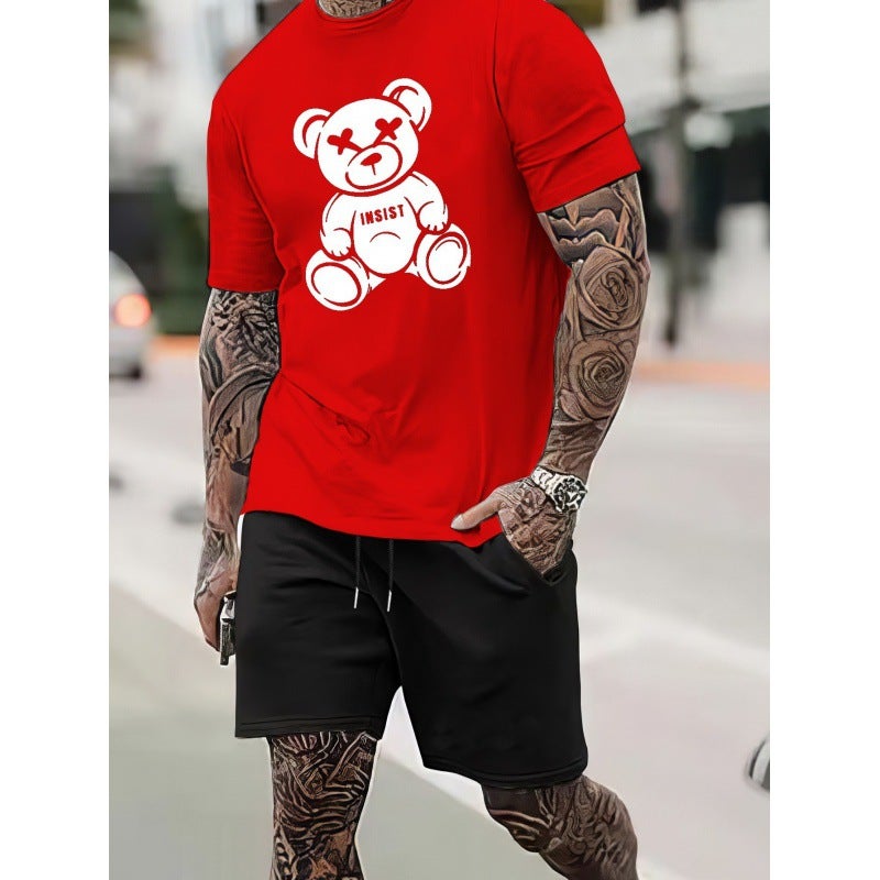 [European Code ] [New On June 12] Temu Men'S T-Shirt 100 Cotton T-Shirt Suit - Image 5