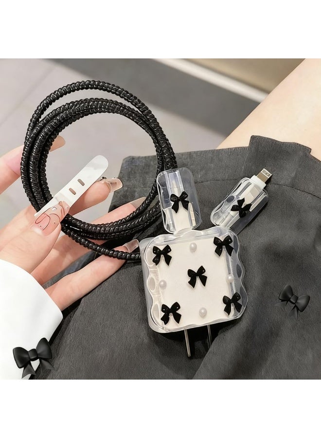 حامي شاحن سريع ثلاثي الأبعاد بتصميم كرتوني لطيف لجهاز iPhone بقوة 18 واط و 20 واط، لجهاز iPhone و iPad Pro Max 11-15. غطاء واقي لكابل الشحن السريع، وحامي لكابلات USB و USB-C لنقل البيانات - Image 1