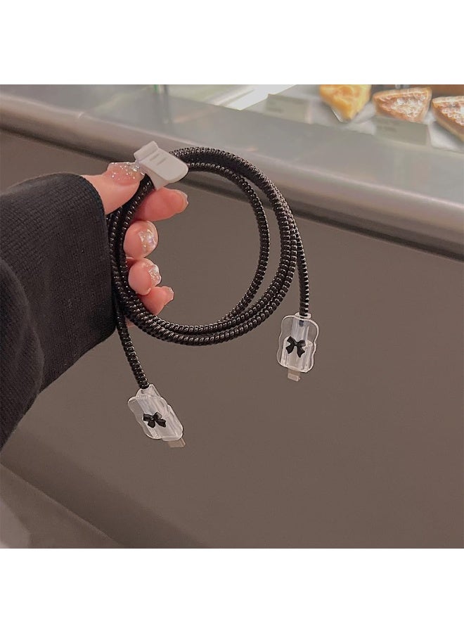 حامي شاحن سريع ثلاثي الأبعاد بتصميم كرتوني لطيف لجهاز iPhone بقوة 18 واط و 20 واط، لجهاز iPhone و iPad Pro Max 11-15. غطاء واقي لكابل الشحن السريع، وحامي لكابلات USB و USB-C لنقل البيانات - Image 3