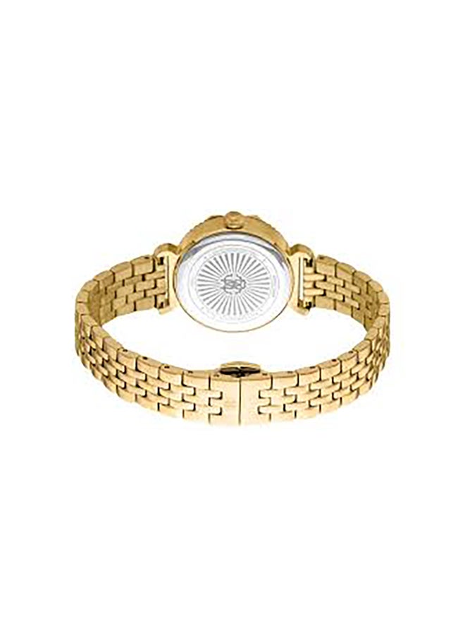 roberto cavalli ساعة يد نسائية أنالوج من الفولاذ المقاوم للصدأ RC5L061M0055 SET - 25 مم  - Image 2