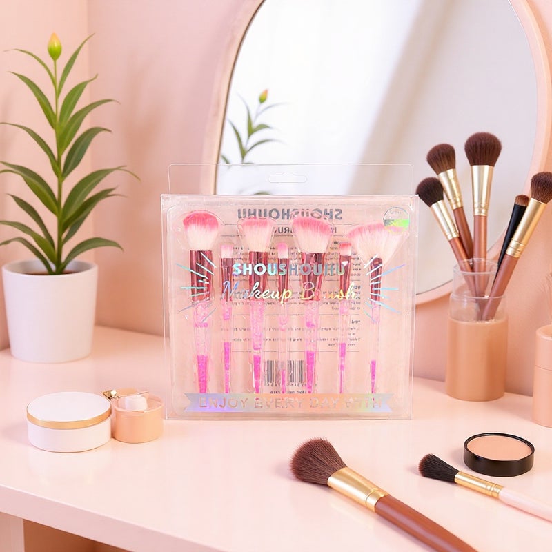 Source Factory Spot Pvc Packaging Quicksand Makeup Brush Set Blush Loose Powder Eye Shadow Brush Beauty Tools Wholesale - Image 2