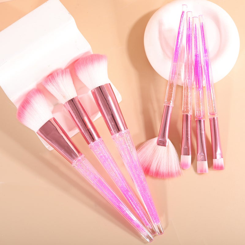 Source Factory Spot Pvc Packaging Quicksand Makeup Brush Set Blush Loose Powder Eye Shadow Brush Beauty Tools Wholesale - Image 4