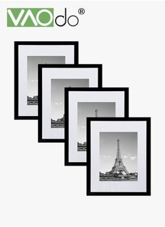 4PCS Picture Frame Set, for Wall or Tabletop with Gasket Display Wall Photo Frame, Desktop Photo Frame