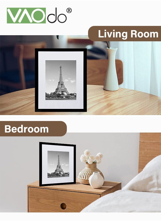 VAOdo - 4PCS Picture Frame Set, for Wall or Tabletop with Gasket Display Wall Photo Frame, Desktop Photo Frame - Image 1