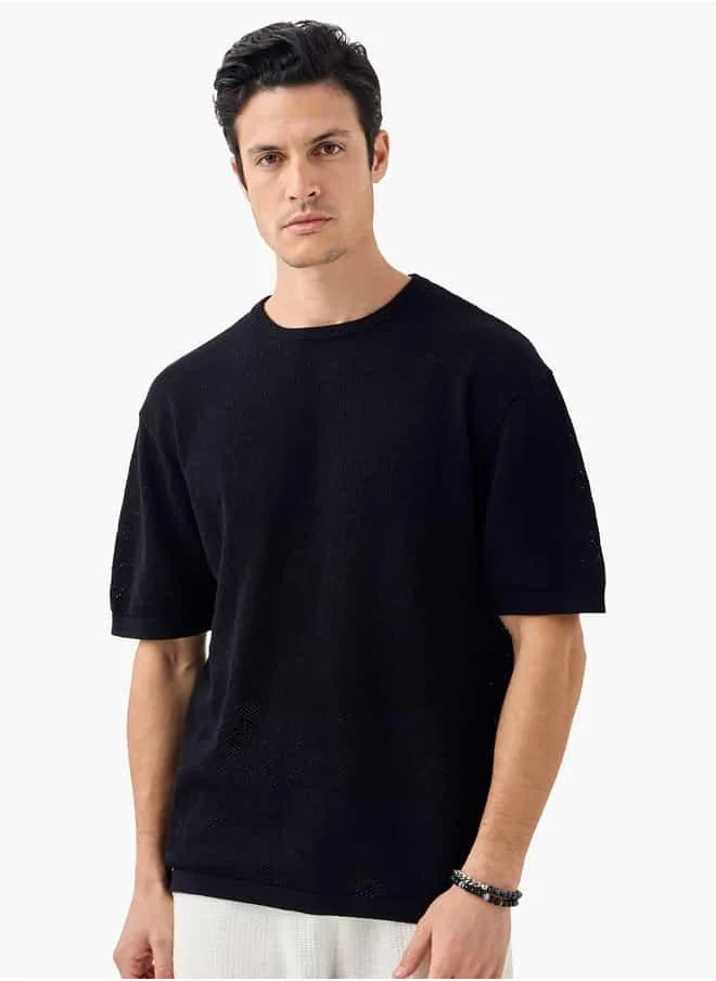 ايكونيك Rib Texture Tee For Male