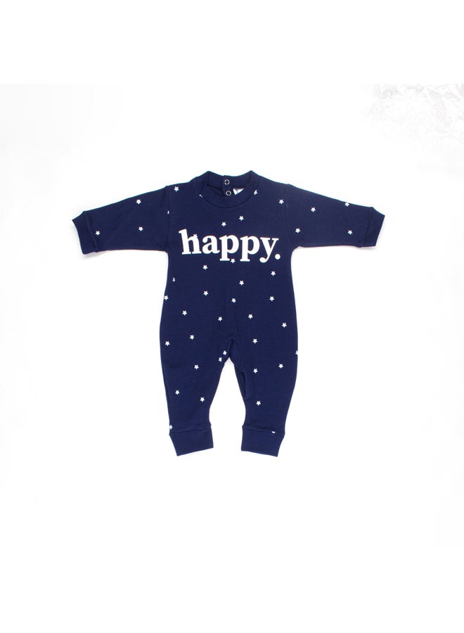Papillon Baby Unisex Interlock Happy Printed Bodysuit