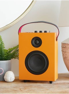 Steepletone Redefy Luxury Wireless Speaker Premium Sound Bluetooth Wireless Connectivity Removable Front Cover Vibrant Colors Sturdy Feel with High Fidelity Speaker Sound Portable Aesthetic Home Decor (Orange)  - Image 1