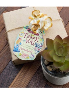 Generic 50pcs  tea party Theme Thank You Gift heavy paper cardstockTag Favor Tags  - Image 2