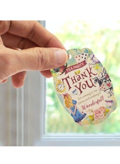 Generic 50pcs  tea party Theme Thank You Gift heavy paper cardstockTag Favor Tags  - Image 3