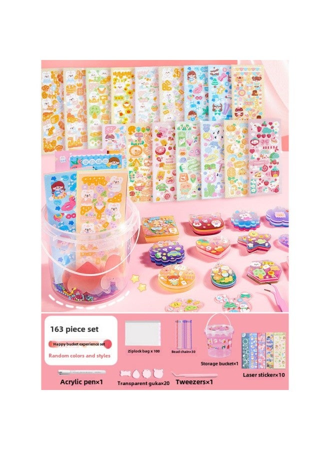 Children's Toys 8 10 Little Girl's Birthday 7 Girls 3 1 6 Years Old 5 Girls 9 3-Colour:Junior—trial Version Guka Sticker Set—free Storage Bucket - Image 1