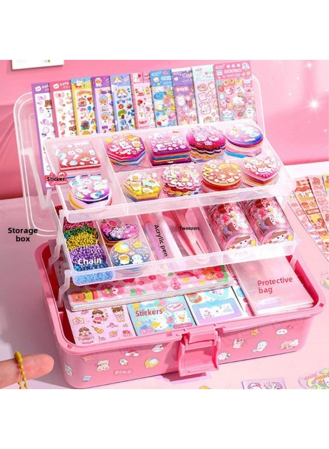 Children's Toys 8 10 Little Girl's Birthday 7 Girls 3 1 6 Years Old 5 Girls 9 3-Colour:Junior—trial Version Guka Sticker Set—free Storage Bucket - Image 2