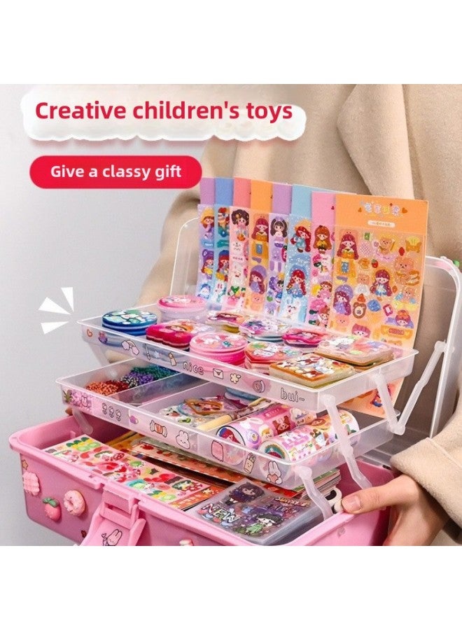 Children's Toys 8 10 Little Girl's Birthday 7 Girls 3 1 6 Years Old 5 Girls 9 3-Colour:Junior—trial Version Guka Sticker Set—free Storage Bucket - Image 3