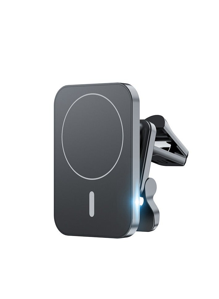 general Fast Wireless Charger Bracket 15W Magnetic Car Wireless Charger Mobile Phone Charger Vent Bracket is suitable for mobile phone magnet adsorption fast charging compatible with a wide range of devices - Image 1