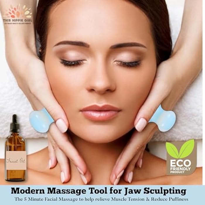 Boho Aromatic This Hippie Girl Gua Sha Mushroom Set, Jaw Sculpting Tools, Opalite Stone Facial Toning and Yoga Sculpt Massage Tool, 2 Gua Sha Mushrooms for Skin and Facial Treatment, Opal Facecare Tools - Image 2