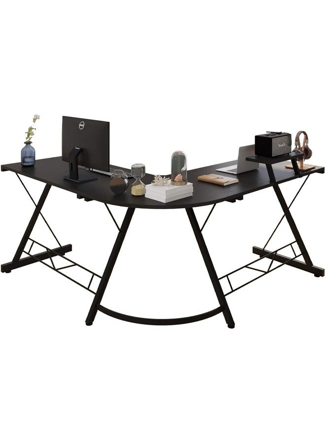 إج طاولة العاب ومكتب قيمنق وألعاب وطاولة مكتبيه منزليه , مكتب وطاولة كمبيوتر على شكل حرف L ذات جودة عاليه وسهلة التركيب - Image 3