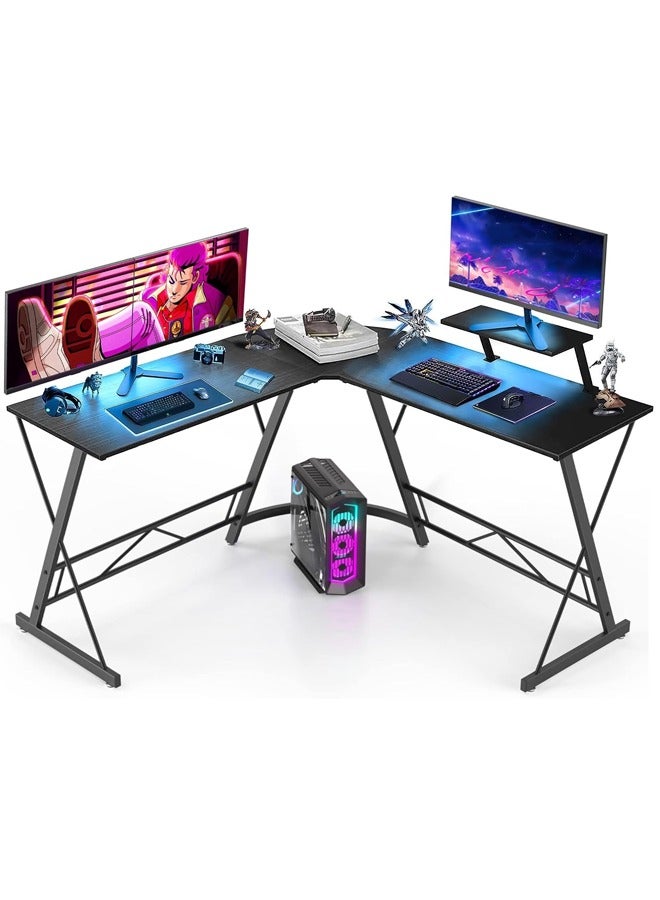 إج طاولة العاب ومكتب قيمنق وألعاب وطاولة مكتبيه منزليه , مكتب وطاولة كمبيوتر على شكل حرف L ذات جودة عاليه وسهلة التركيب - Image 2