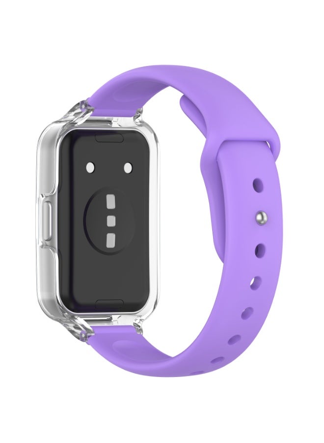 Transparent PC Case Silicone Strap for Huawei Band 11 11 Pro Rubber Band Belt Wristband Bracelet Screen Protector Bumper Cover - Image 2