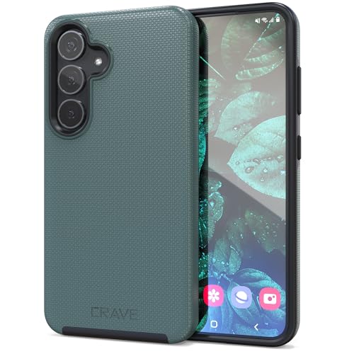 Crave Dual Guard for Samsung Galaxy S24 Case, Shockproof Protection Dual Layer Case for Samsung Galaxy S24 - Forest Green - Image 1