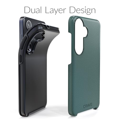 Crave Dual Guard for Samsung Galaxy S24 Case, Shockproof Protection Dual Layer Case for Samsung Galaxy S24 - Forest Green - Image 4