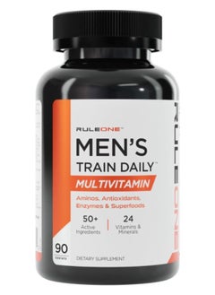 RULE 1 Ruleone, Men’s Train Daily, Multivitamin, 90 Tabs 