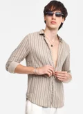 Campus Sutra Khaki Brown