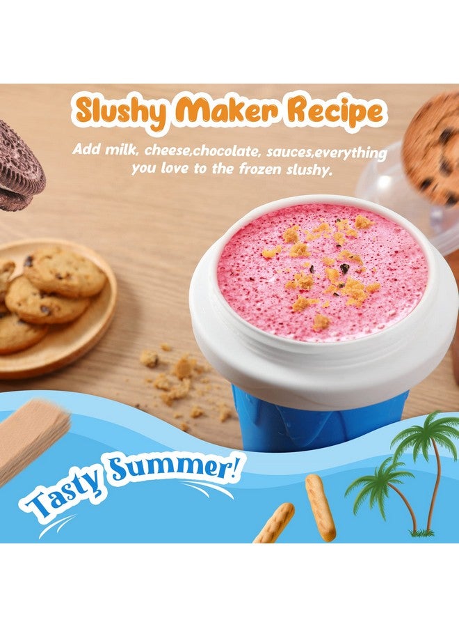 RELPOM Slushie Maker Cup, TIK TOK Magic Quick Frozen Smoothies Cups, Cooling Cup, Slushy Cups, Ice Cream Make, Cool Stuff Things Gadgets Funny Gifts for Kids (Blue) - Image 4