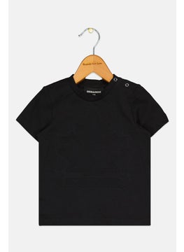 DSQUARED2 Toddlers Boy Crew Neck Short Sleeve Graphic Print T-Shirt, Black  - Image 1