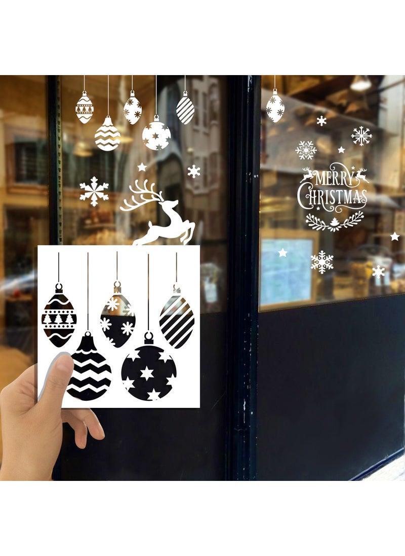 G GSS Designs GSS Designs Christmas Stencils Template Pack of 6 -Merry Christmas,Santa Claus,Christmas Tree,Snowflakes,Bulbs,Reindeers for Christmas Decoration 6X6 inch  - Image 4